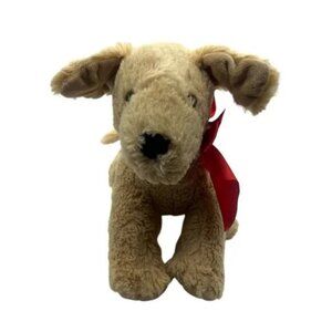 Melissa & Doug Sunny Yellow Labrador Plush Dog Toy Red Bow 11" Stuffed Animal